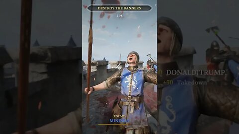 Knife to the Face and a Whack with an Ax - #shorts - Knight Chivalry 2