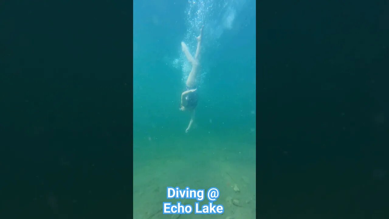 😲 Amazingly clear diving 🤿 Echo Lake | #freediving #summer