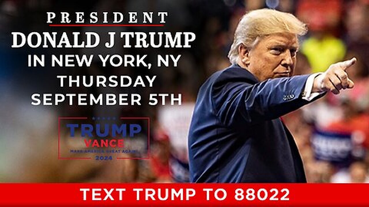 LIVE: President Trump in New York, NY - September 5th, 2024