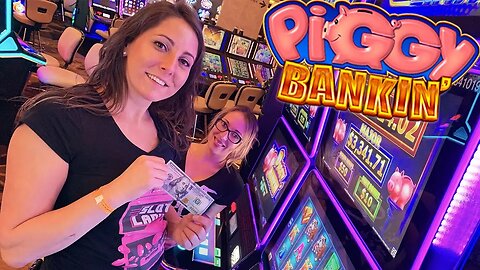 🐷$100 SLOT PLAY ON PIGGY BANKIN' 🏦Slot Ladies 💗Lock It Link!