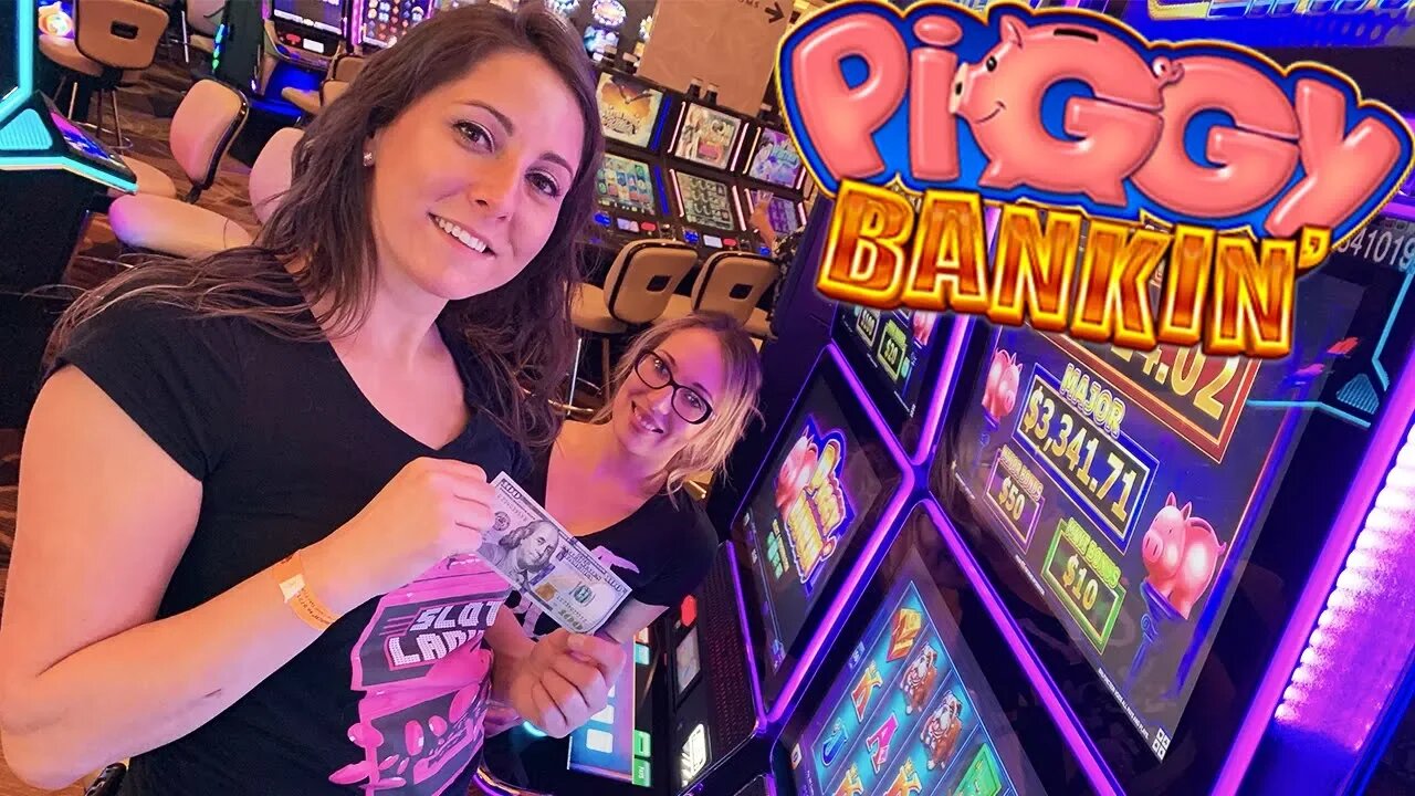 🐷$100 SLOT PLAY ON PIGGY BANKIN' 🏦Slot Ladies 💗Lock It Link!