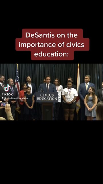 Ron DeSantis on why civics education is so important: Biden, Trump, DeSantis, FJB