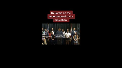 Ron DeSantis on why civics education is so important: Biden, Trump, DeSantis, FJB