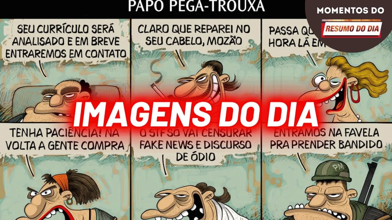 Charge do Jota e atividades | Momentos do Resumo do Dia