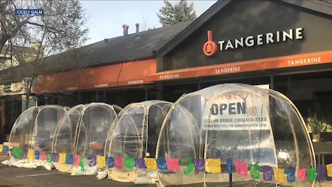 We're Open Colorado: Tangerine Restaurants using bubble tents for outdoor dining