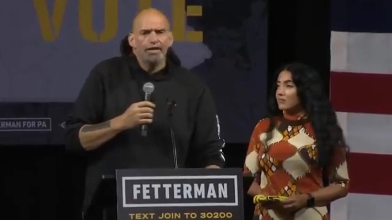 John Fetterman looks dazed and confused not being able to speak coherently