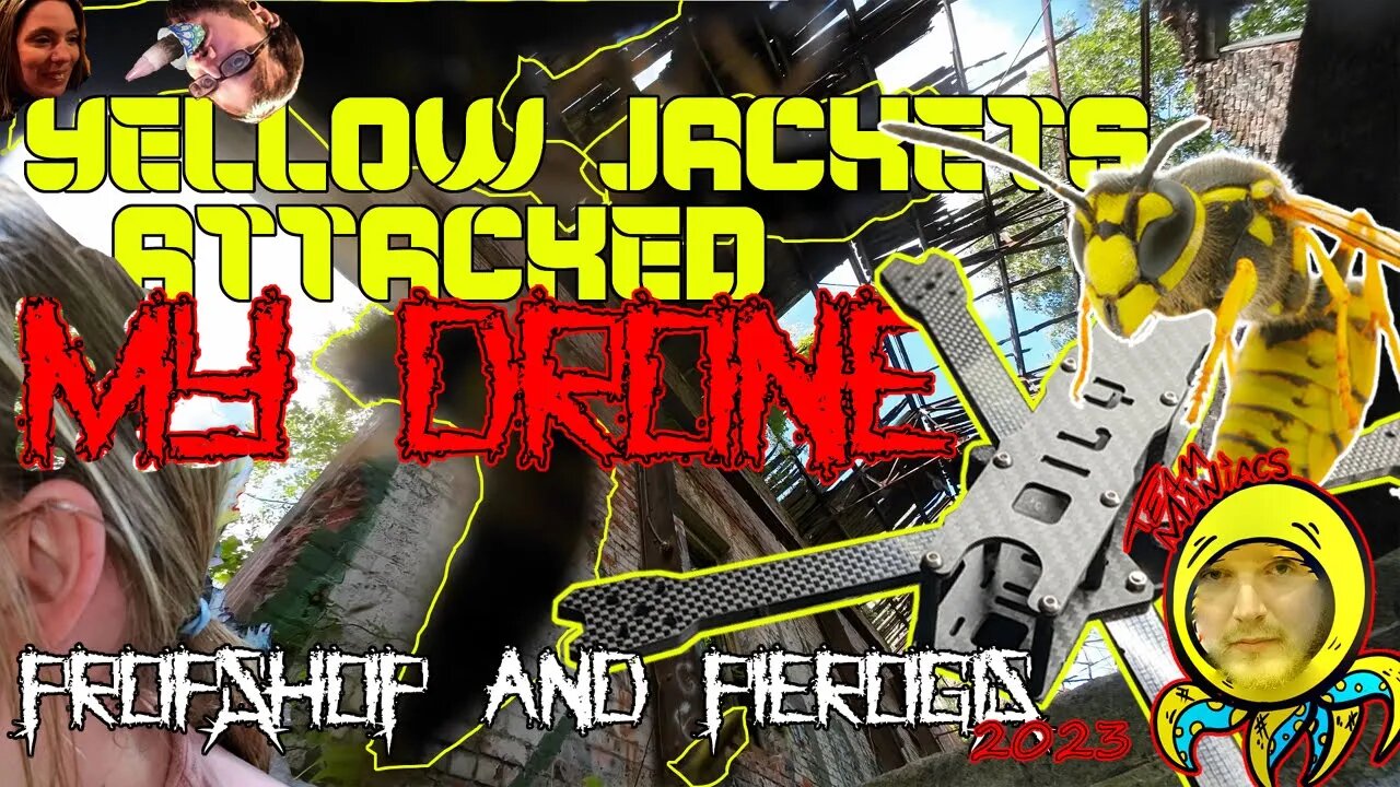 🐝AMAZING🐝 YELLOWJACKET'S ATTACK MY DRONE!!! 😱 Prop Shop & Pierogi's 2023 - FPV Freestyle