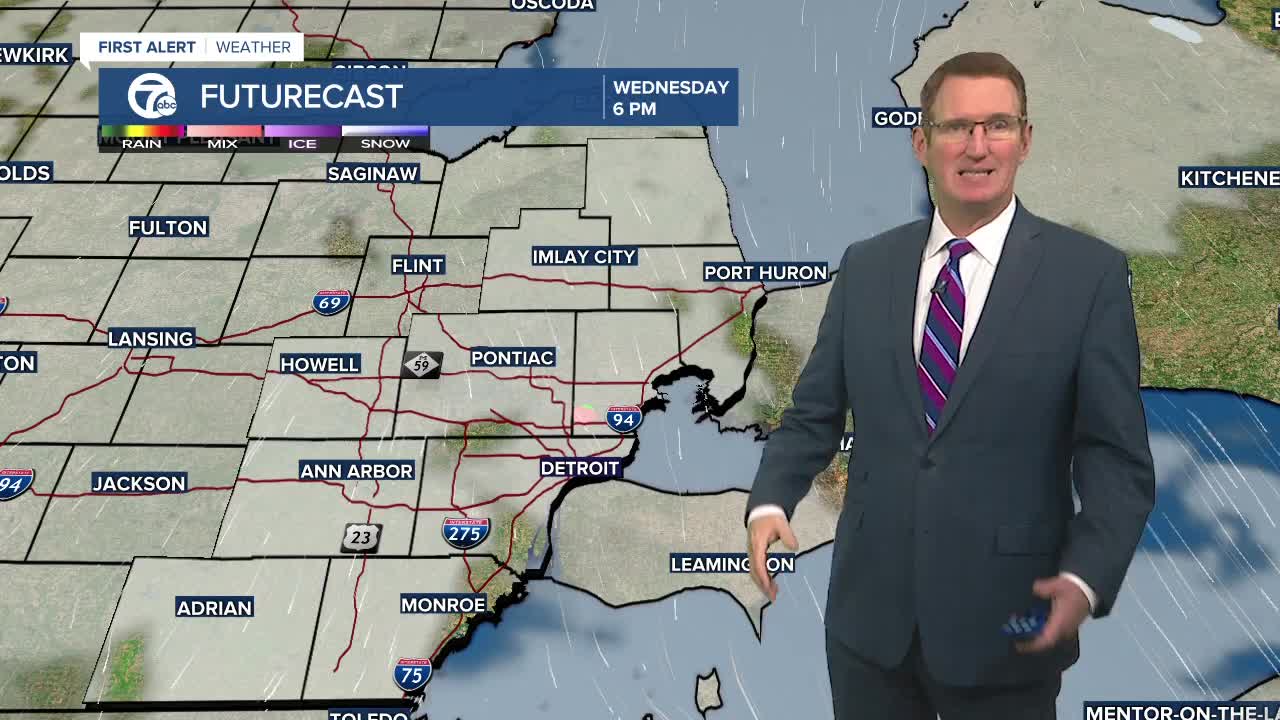 Light snow showers this evening