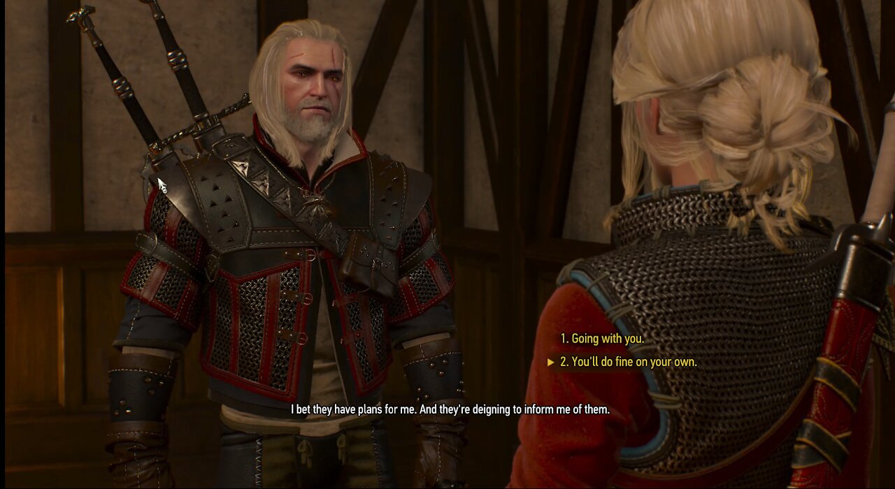 The Witcher 3 final preparations meeting with the lodge