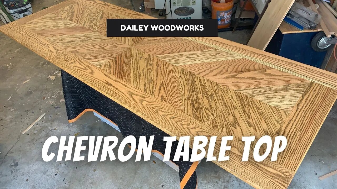 Building a Double Chevron Table Top