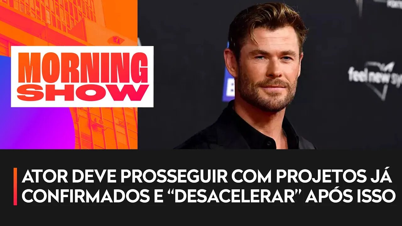 Chris Hemsworth pausa carreira após diagnóstico de predisposição para Alzheimer