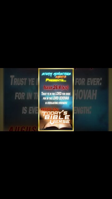8.22.2022 | STORM MINISTRIES | Daily Bible Verse | Isaiah 26:4 (KJV) | #shorts