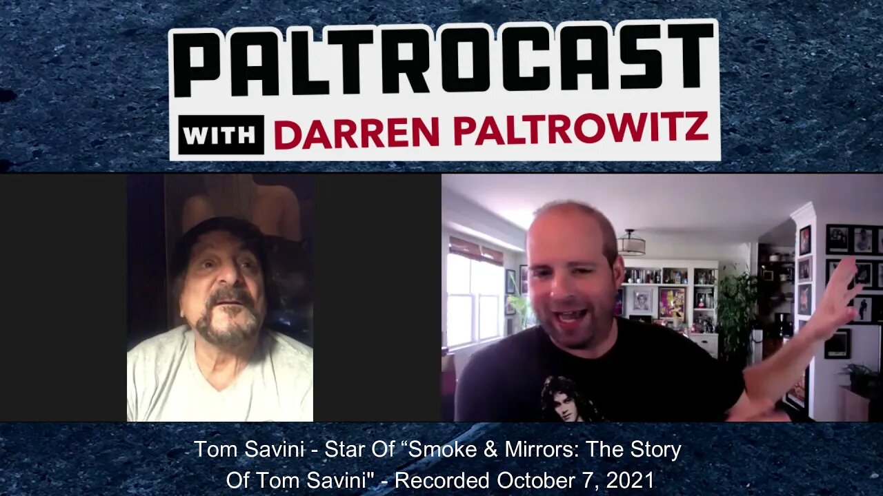 Tom Savini interview with Darren Paltrowitz