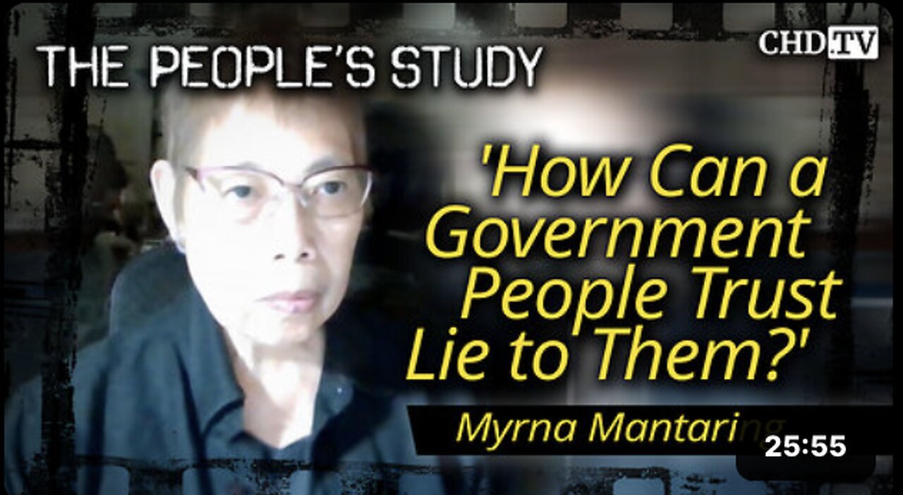 How Can a Government People Trust Lie to Them?'