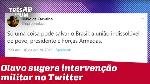 Olavo de Carvalho sugere ditadura militar para 'salvar o Brasil'