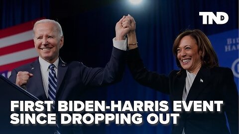 Biden, Harris attend event together for first time since President dropped out of 2024 race