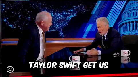 Tim Walz groups Dick Cheney with Taylor Swift and Bernie Sanders. Jon Stewart responds with a big NO