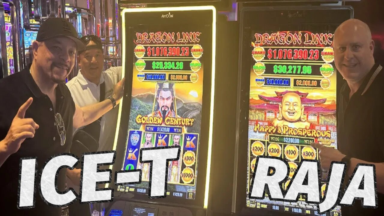 Ice-T & The Raja in Las Vegas! 💰 $1,000,000 Dragon Link Grand Jackpot Challenge!