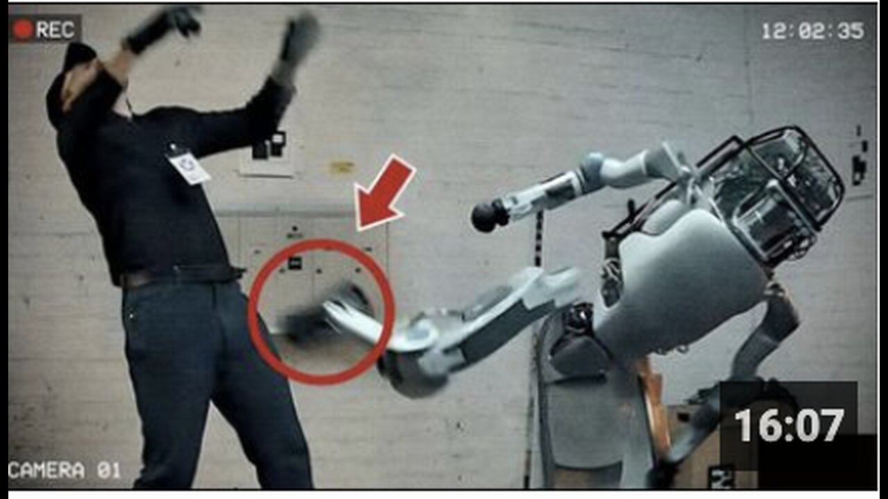 TESLA ROBOT attacks employee! so let's keep making more robots because this is perfectly normal!