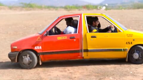 WE JOINT 2 CARS TOGETHER -2 engine-2stearing 4/4! super car 🚘