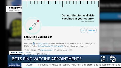 Online bots helping find COVID vaccine appointments