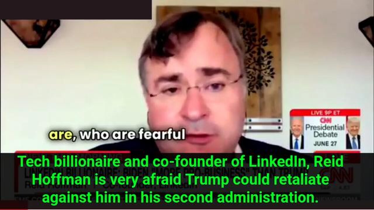 Tech billionaire and co-founder of LinkedIn, Reid Hoffman is very afraid Trump could retaliate again