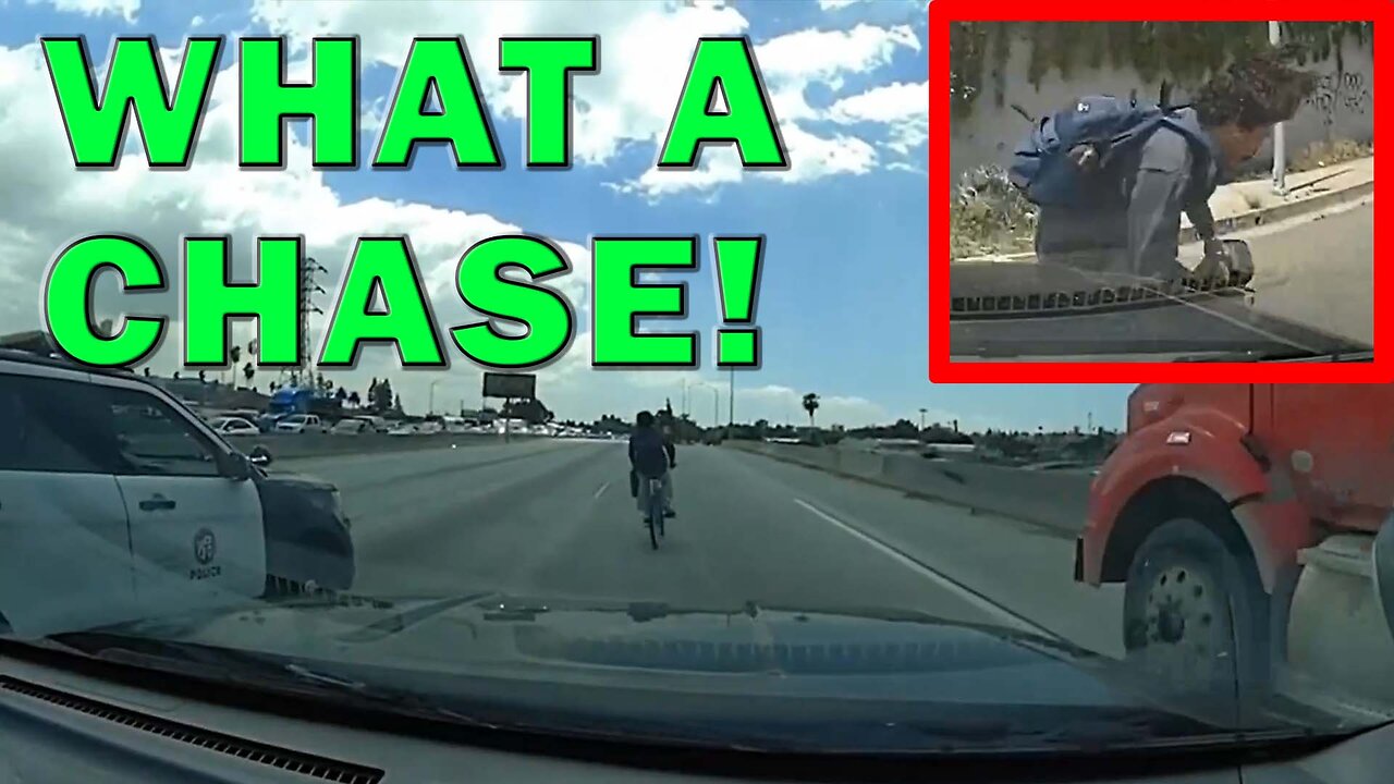 Cops End Rogue Biker Pursuit By Knocking Him Down With Their Cruiser! LEO Round Table S09E108