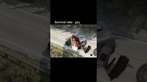 survival after an accident / BeamNG DRIVE