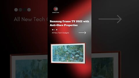 Samsung Frame TV 2022 with Anti-Glare Properties #samsung #samsungtv #samsungframetv #coolgadgets