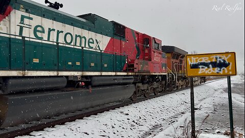 “Nice Try Biden”, Halloween Day Snow, Ferromex and Norfolk Southern - Hinckley Sub