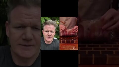 Gordon Ramsay gives appreciation on a nice looking food recipe!