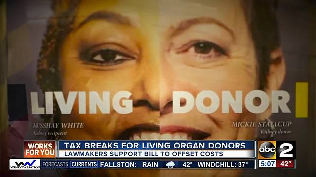 Maryland General Assembly approves tax breaks for living organ donors