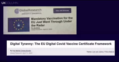 Dangerous WHO International Treaties EU -Apr 13 2022 - EU Covid Injection Mandate