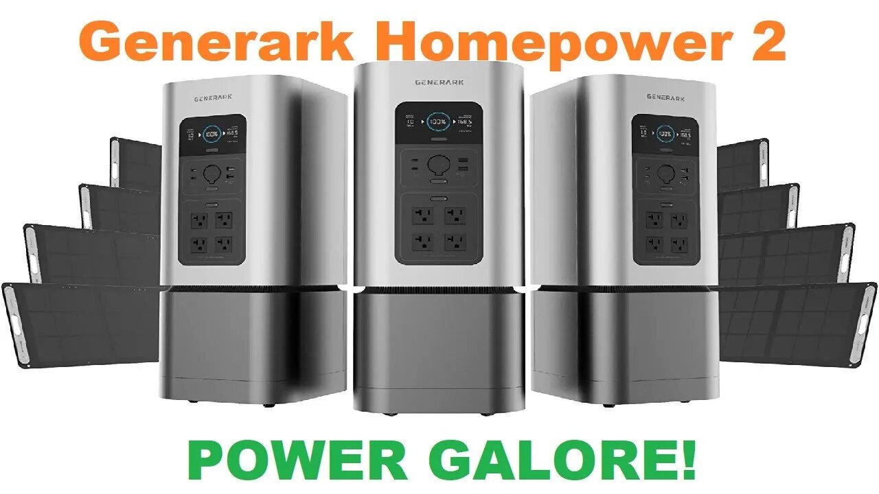 Generark Homepower 2 Solar Generator plus 2200W - 4400W Battery Backup Power Stations Review