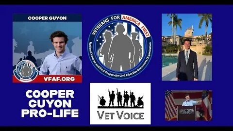 COOPER GUYON - Veterans For America First Pro-Life speech Life Initiatives and Values event 8/2022