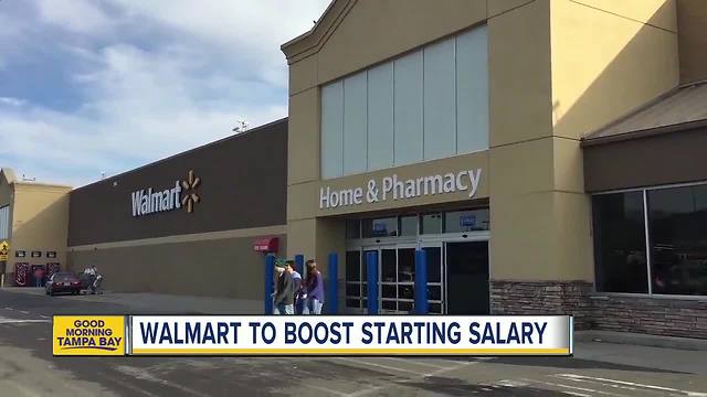 Walmart raises hourly wages, handing out $1K bonuses