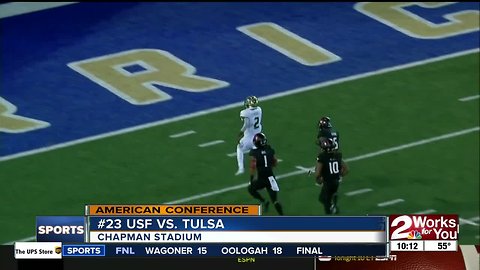 Tulsa falls to #23 USF on late field goal, 25-24