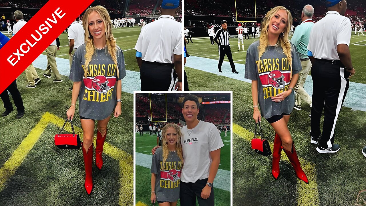 Pregnant Brittany Mahomes Stuns in Cowgirl-Inspired Outfit at Chiefs vs. Falcons Game