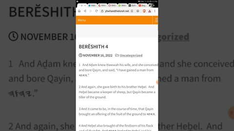 Restored Names YHWH Scriptures Online Free