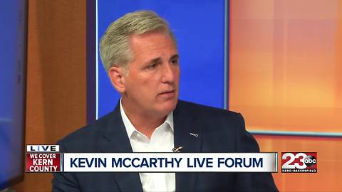 Congressman Kevin McCarthy answers your questions live during forum