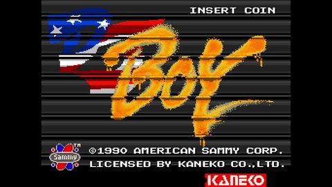 DJ Boy Arcade Game, Kaneko 1989, playthrough