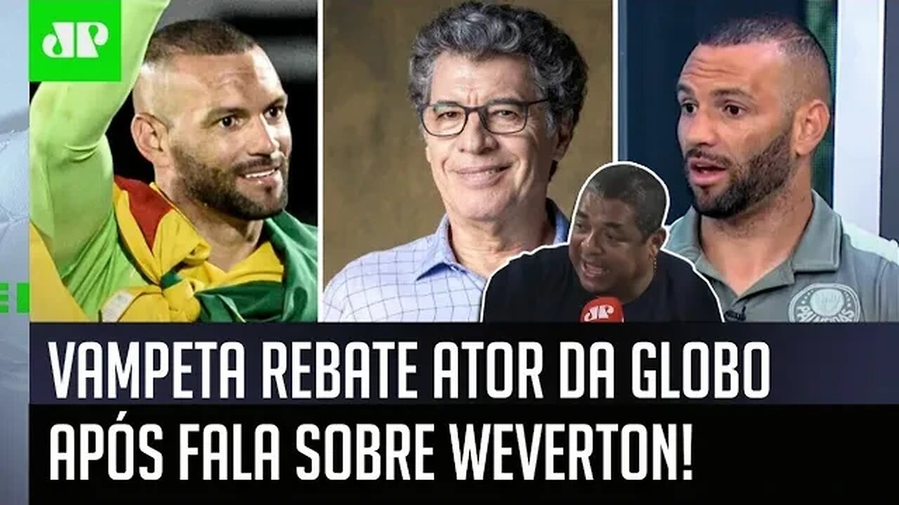 "VOCÊ FOI..." Vampeta REBATE ator da TV Globo por fala sobre Weverton após Palmeiras x Flamengo!