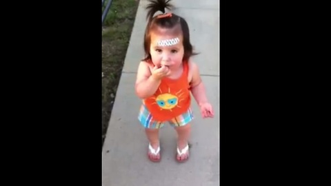 Cute Toddler Tries To Reprimand Her Mom 