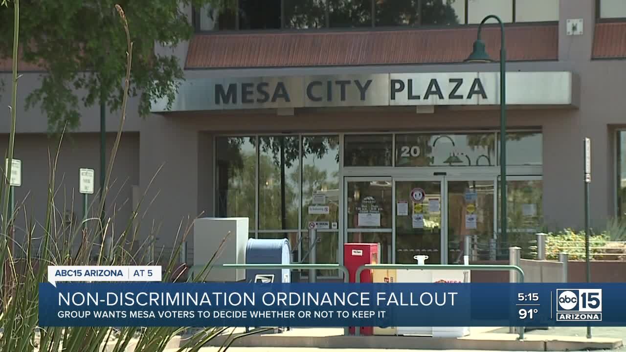 Group claims to have enough signatures to try and overturn Mesa's discrimination ordinance