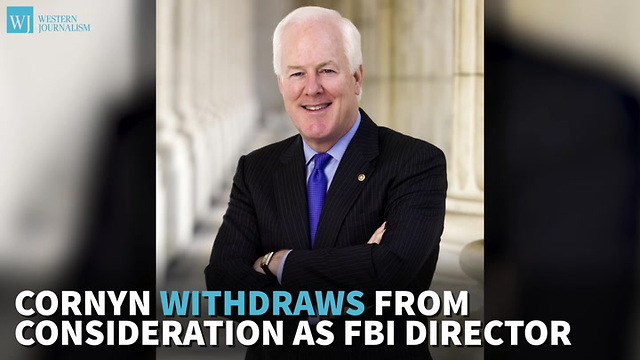 Cornyn Withdraws From Consideration As FBI Director