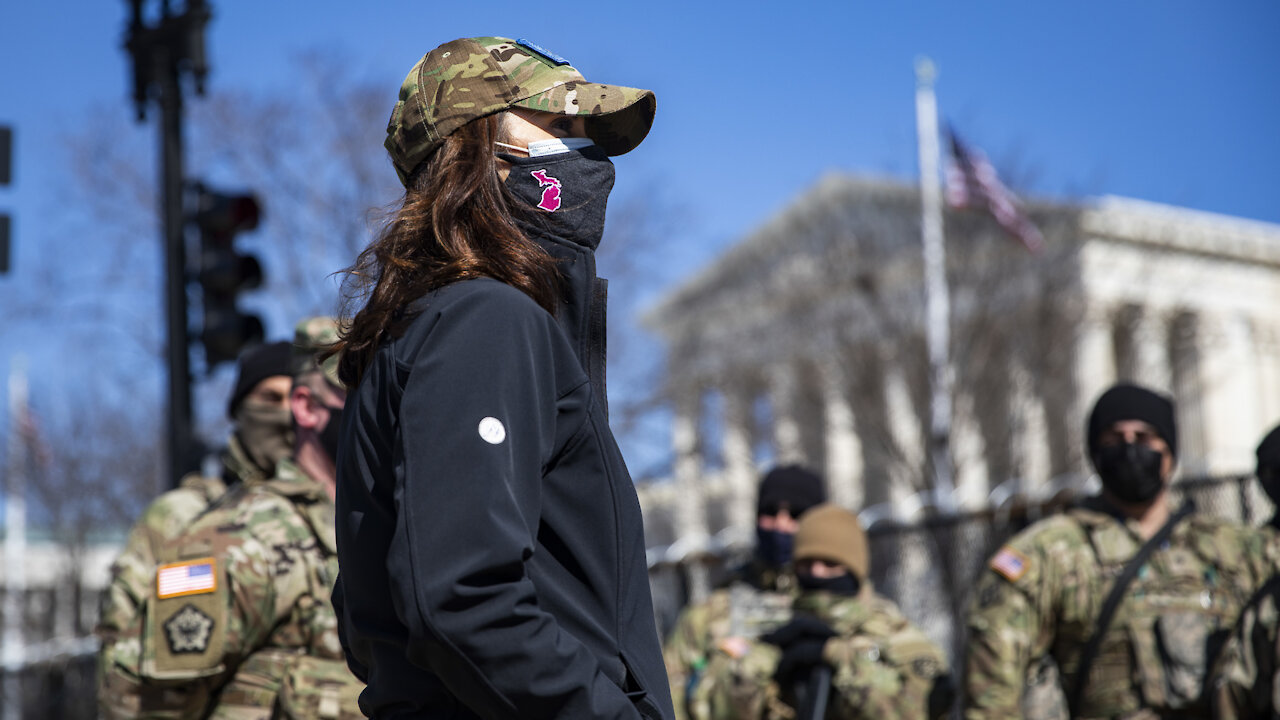 Governor Whitmer visits Michigan National Guard members on duty in Washington DC