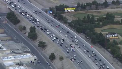 Crash causes backup on U.S. 95 near Pecos Road