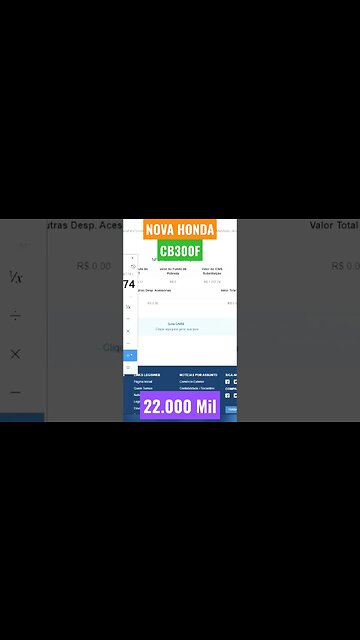 QUAL VOCÊ PAGARIA NA NOVA HONDA CB300 Twister | VEJA POSSÍVEL VALOR APÓS IMPOSTOS #shorts