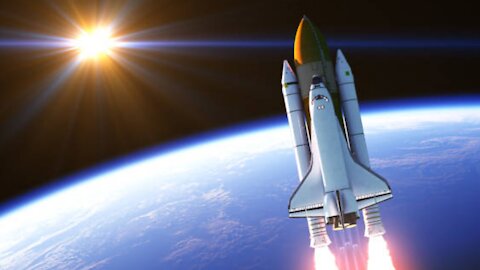 Launching a space rocket into space