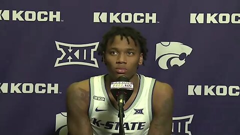 Kansas State Basketball | DaJuan Gordon Postgame Press Conference | Kansas 59, K-State 41